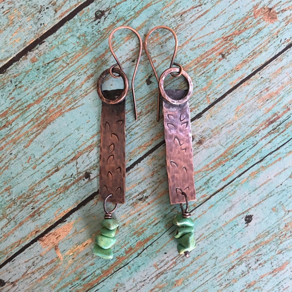 Bohemian Copper Earrings