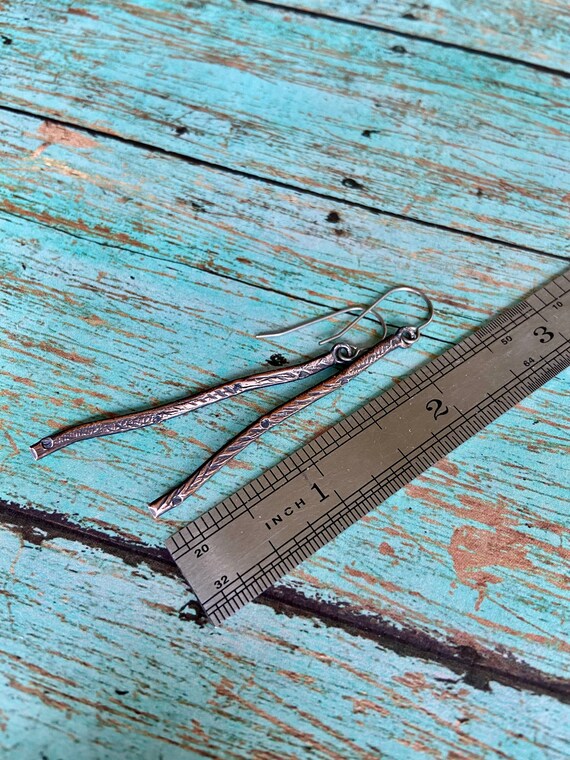 Copper Twig Earrings