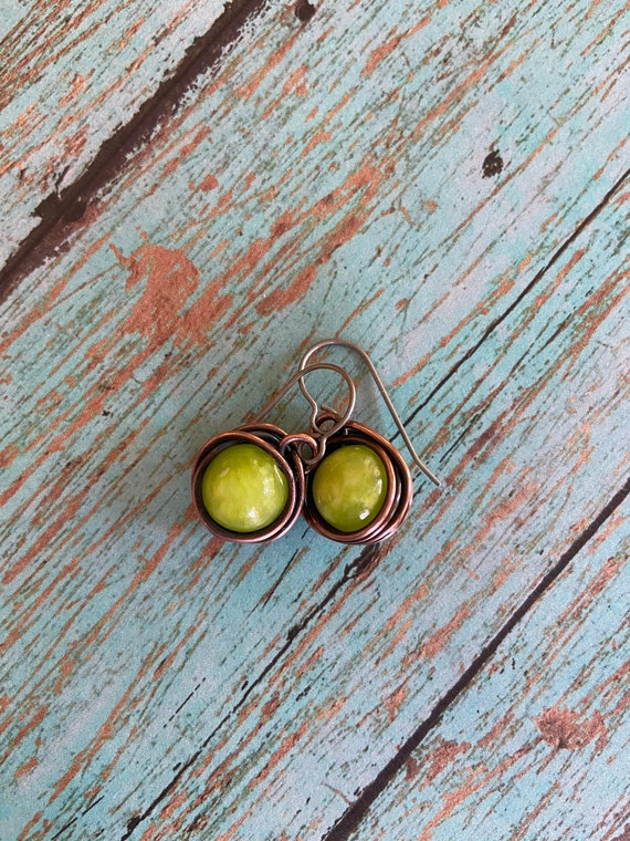 Colorful Copper Earrings