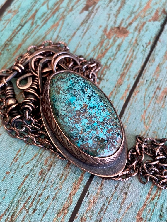 Chrysocolla Copper Necklace
