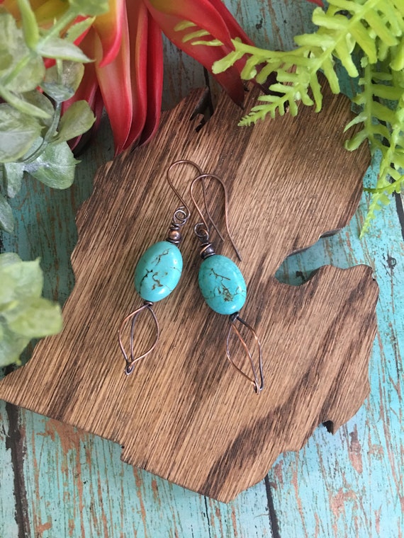 OOAK Turquoise Blue Boho Pendant