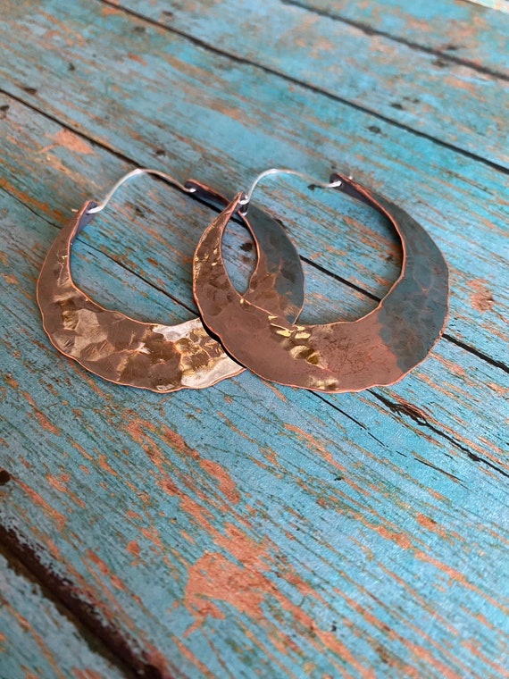 Double Sided Copper Hoops