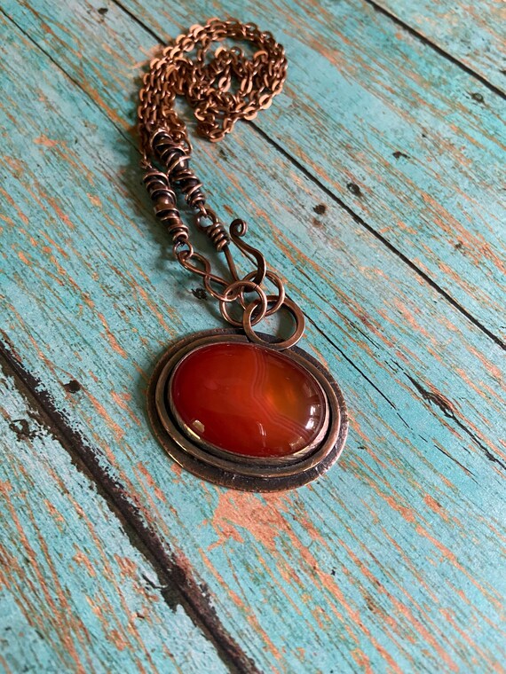 Carnelian Copper Necklace