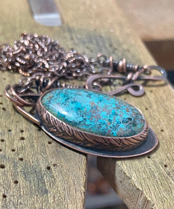 Chrysocolla Copper Necklace