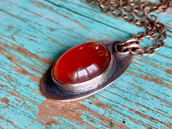 Carnelian Copper Necklace