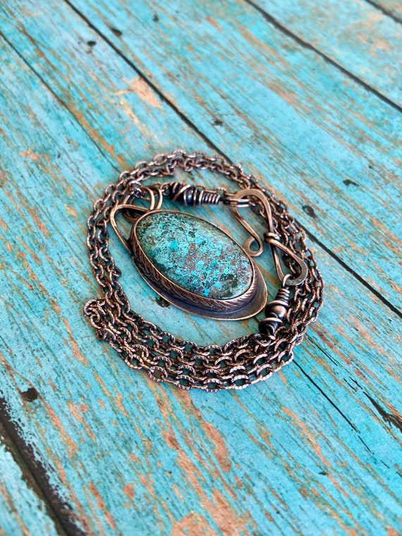 Chrysocolla Copper Necklace