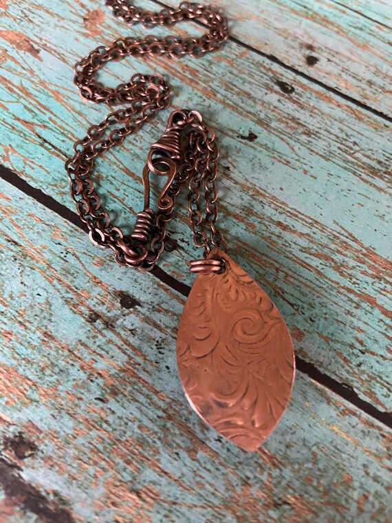 White Jasper Copper Necklace