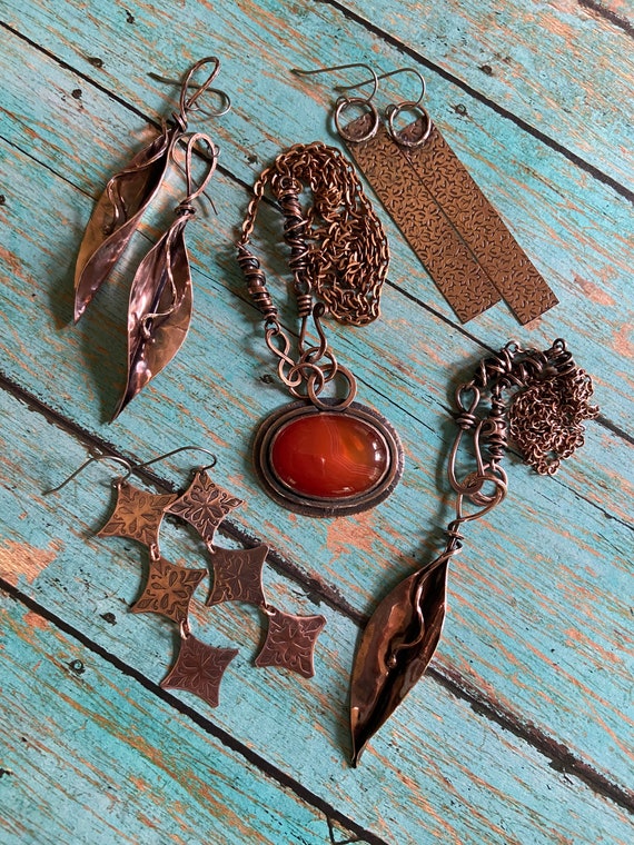 Carnelian Copper Necklace