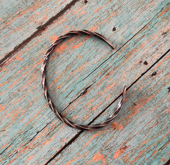 Twisted Copper Cuff Bracelet