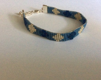 Miyuki Delica Beads Bracelet with six rows of necklace.