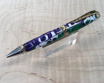 Mardi Gras Roller Ball Pen