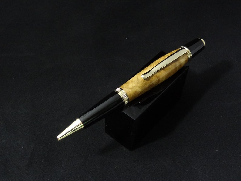 Oak Burl Wood Twist Pen immagine 1