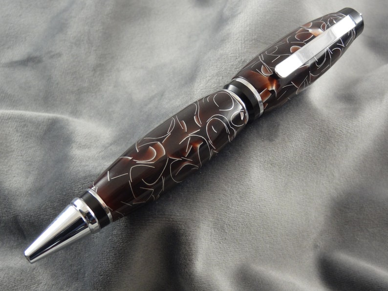 Raffir Burgundy with Aluminum Acrylic Pen image 1