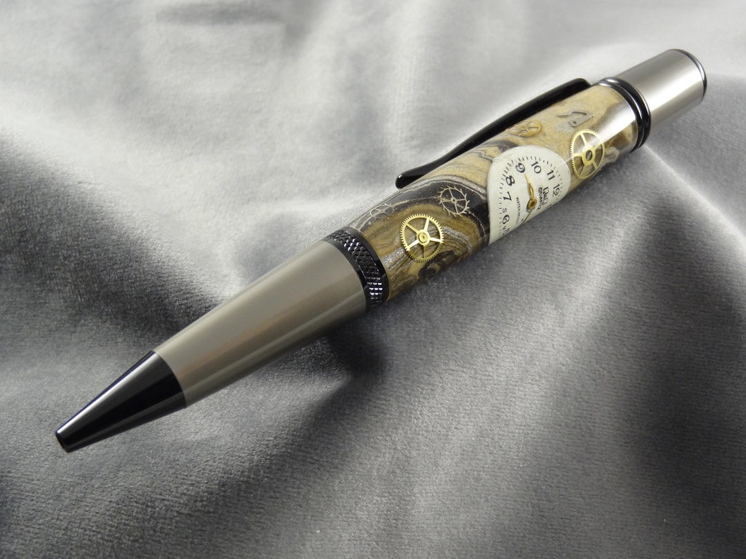 Marbled Paper Art Watch Parts Pen Etsy