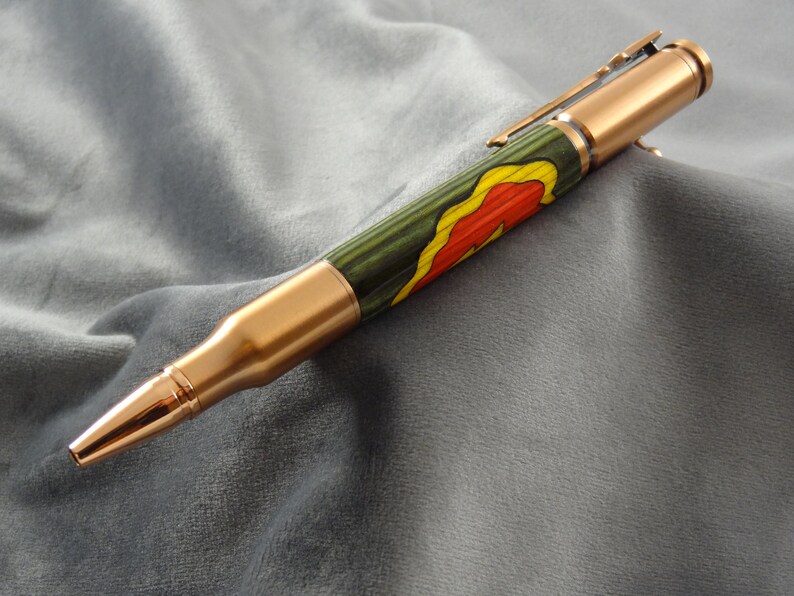 25th Infantry Division Army Green Bolt Action Pen image 2