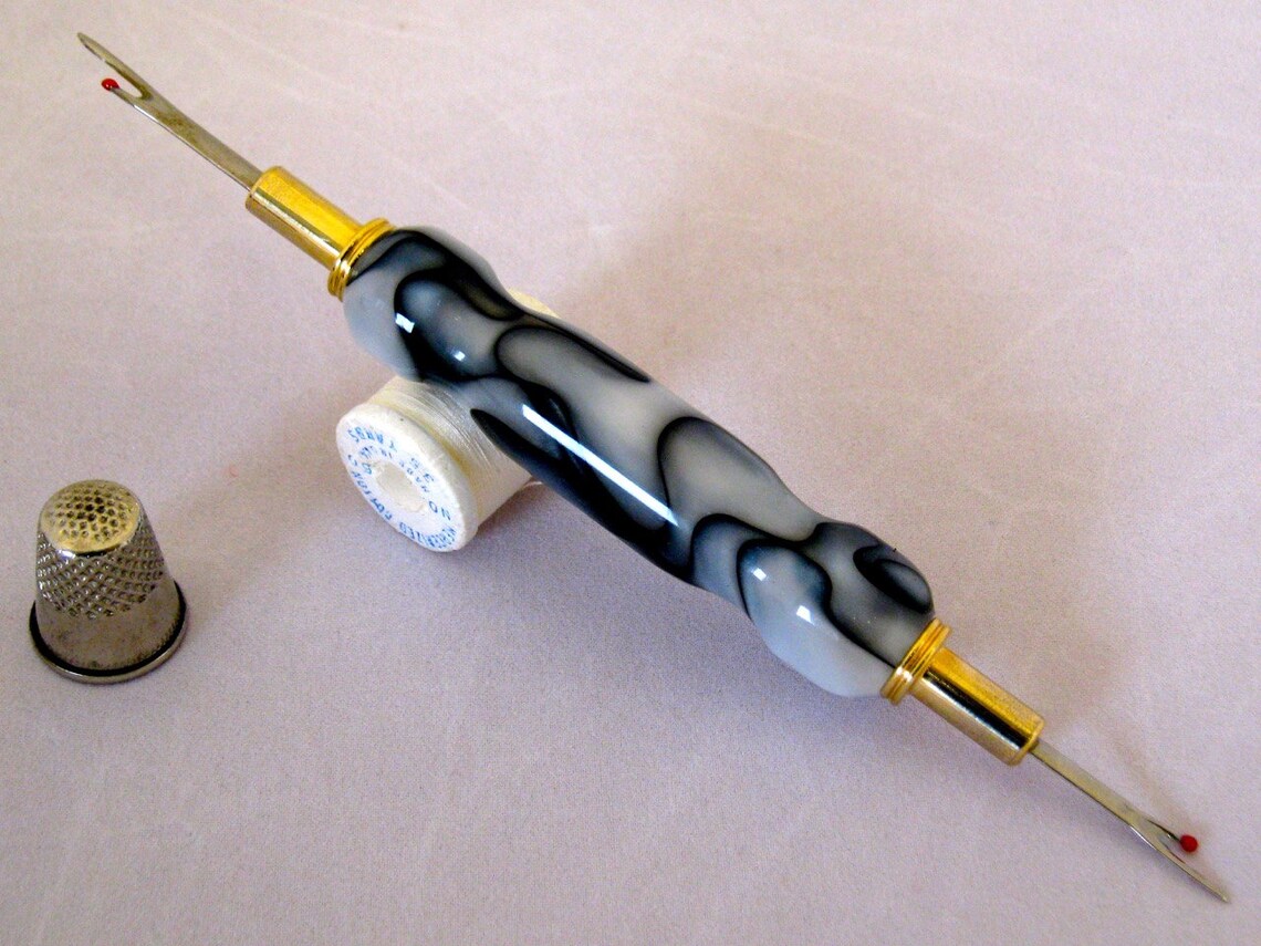 Seam Ripper with white & black acrylic Etsy
