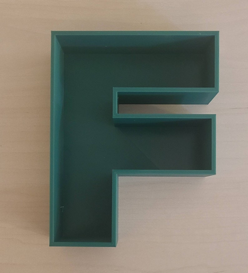 Plastic Letter Fillable Boxes. Hollow. Full Alphabet. Lots of Etsy