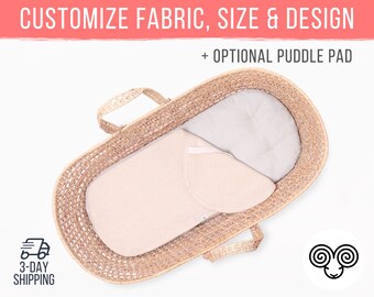 moses basket mattress size