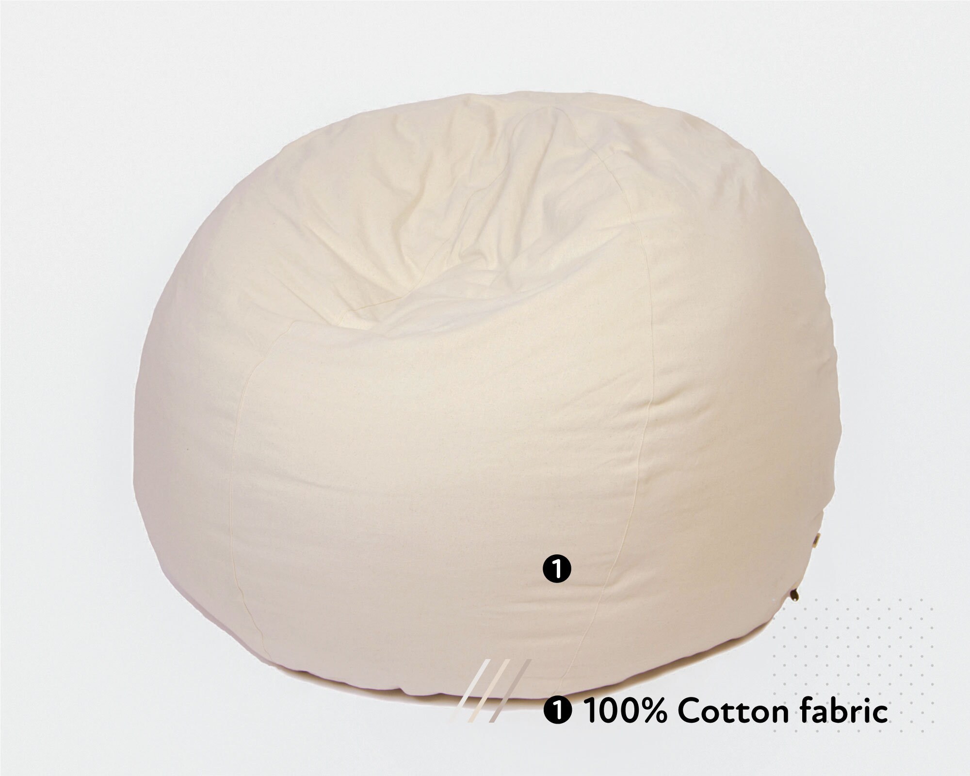 Round Wool Bean Bag Chair / Washable Cover / Made to Order Etsy