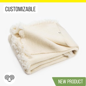 Baby Wool Blanket / 59&quot; x 39.5&quot; (150 x 100 cm) / All-Natural Baby Blanket