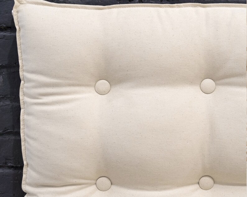 Tufted Headboard Cushion / Wool filled / Handmade / Nontoxic Etsy