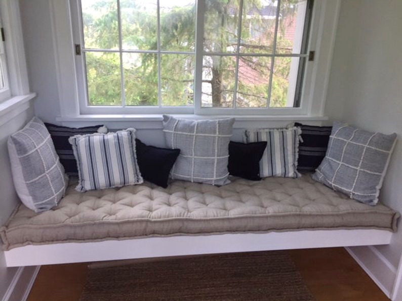 4 Tufted Wool Daybed Cushion / Made to Order From Etsy