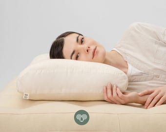 Adjustable Wool Pillow – Custom Flat Side Bed Pillow with Case