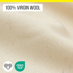 100% Virgin Wool (Oeko-Tex certified) / By the Yard / 55&quot; (140 cm) Width