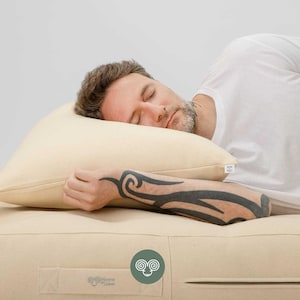 Adjustable Wool Pillow / Standard, Queen, King and More sizes / Made to order from Organic and Oeko-Tex Fabrics & Wool / Any size on request