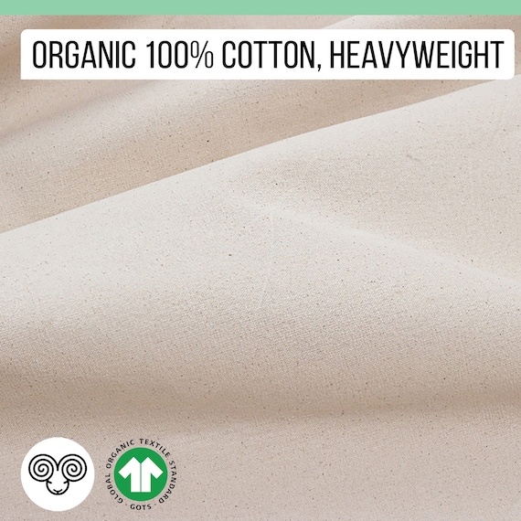 100% Organic Cotton Poplin. Certified Organic Cotton Fabric