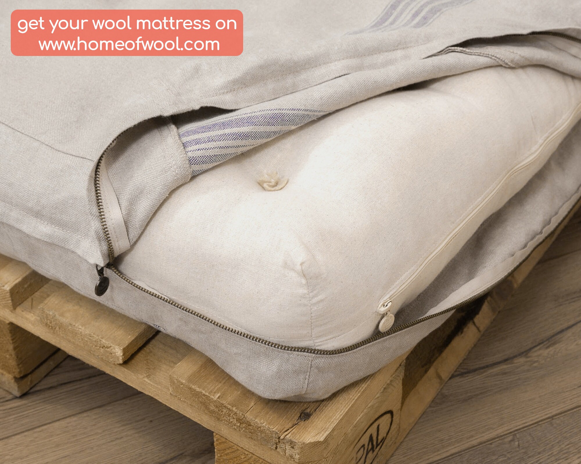 Zipoff Cover for Mattresses and Cushions / 3side Zipper / Etsy