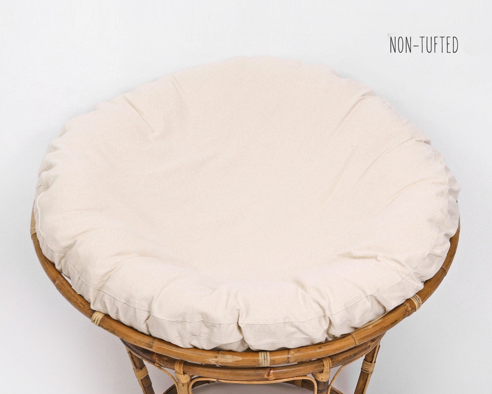 Wool Papasan Cushion with Cotton Lining / Allnatural Etsy