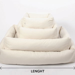 Wool Pet Bed / All Natural, Non-toxic / Made to Order from Organic and Oeko-Tex Fabrics & Wool / Custom Sizes on Request image 2