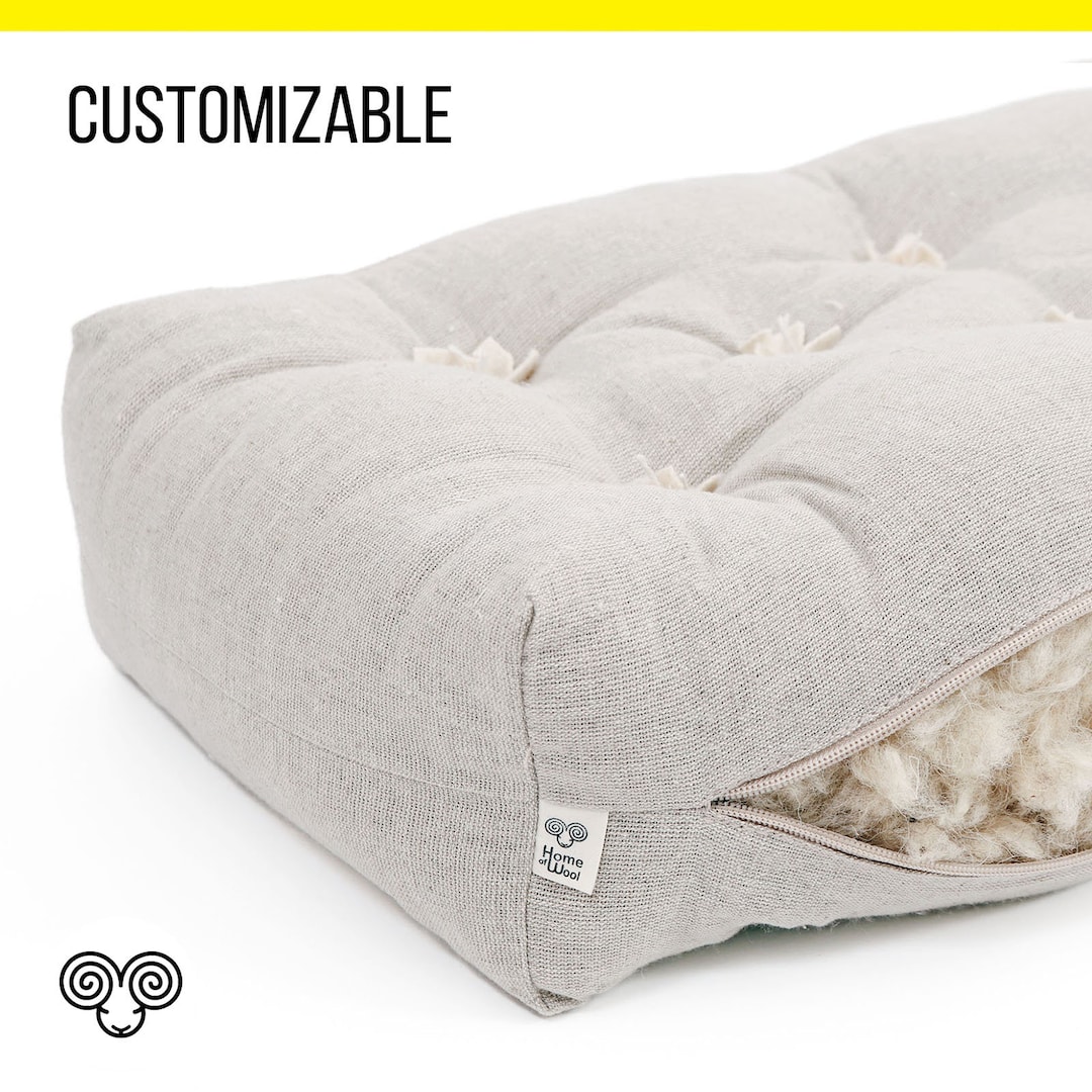 Wool Tufted Replacement Couch Cushion Insert / Made to Measure, All