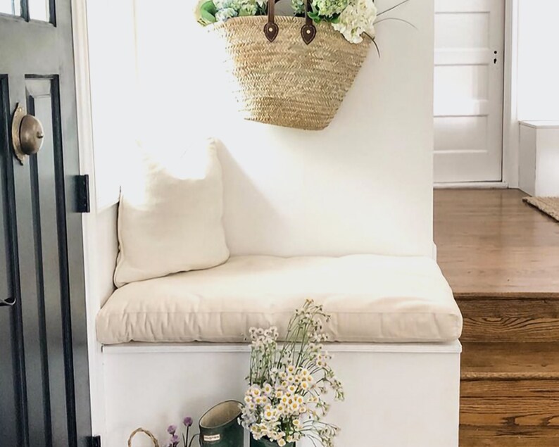 Wool Couch Cushion / Washable zipoff cover / All Natural Etsy