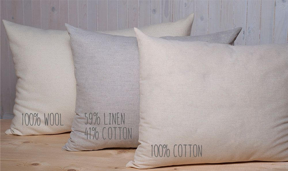 WoolFilled Pillow / Standard Queen King size / OekoTex Etsy