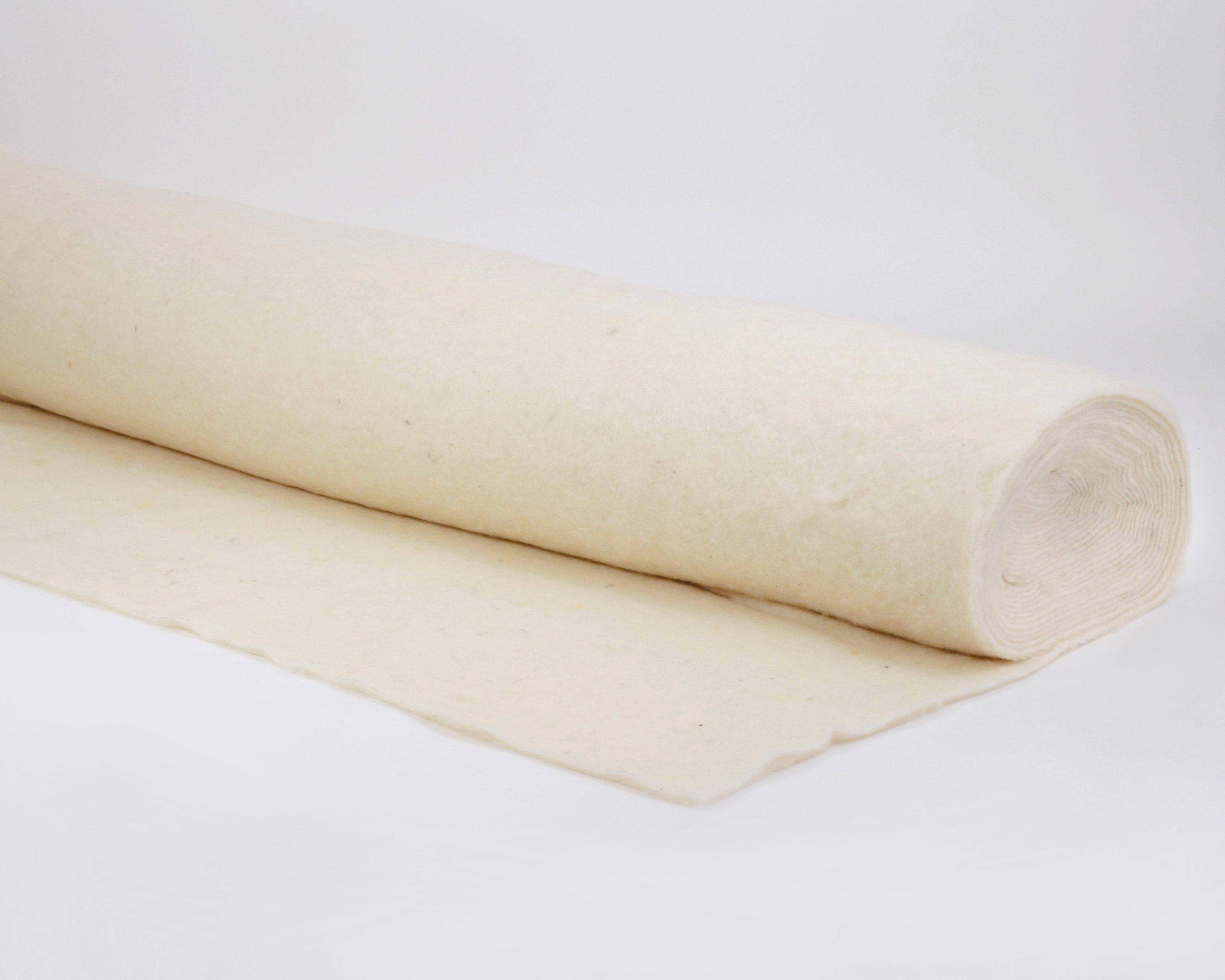 100 Organic Wool Batting / by the Yard / GOTS Certified / Etsy