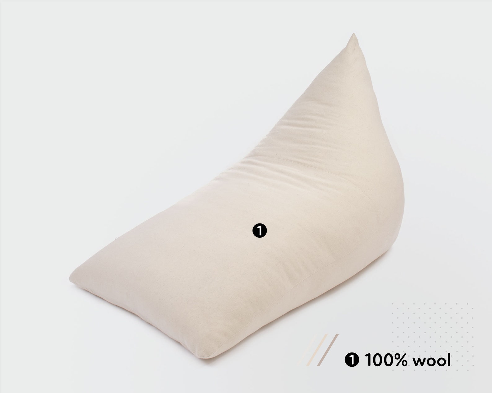 Wool Bean Bag Chair / Made to Order From Organic and Oekotex Etsy