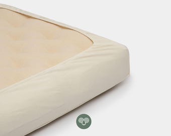 Natural Fitted Sheet – Custom Linen, Cotton or Wool Bed Sheet / Express 3-day Shipping