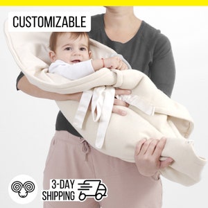 Wool Newborn Swaddle Blanket / 3-day Express Shipping