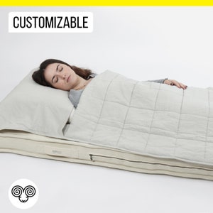 Travel Bedding Set / Summer, Winter or Extra Warm / All-natural, Non-toxic / Any Size on request