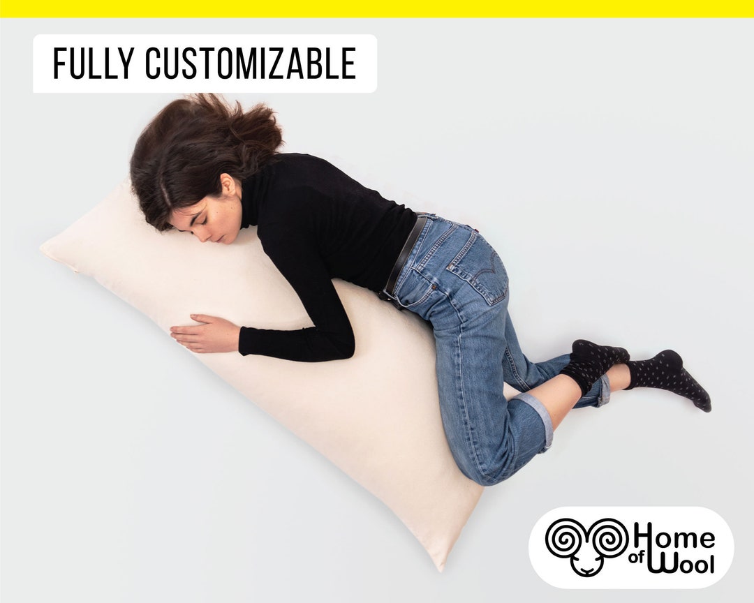 Wool Body Pillow / Made to Order From Organic and Oekotex Etsy