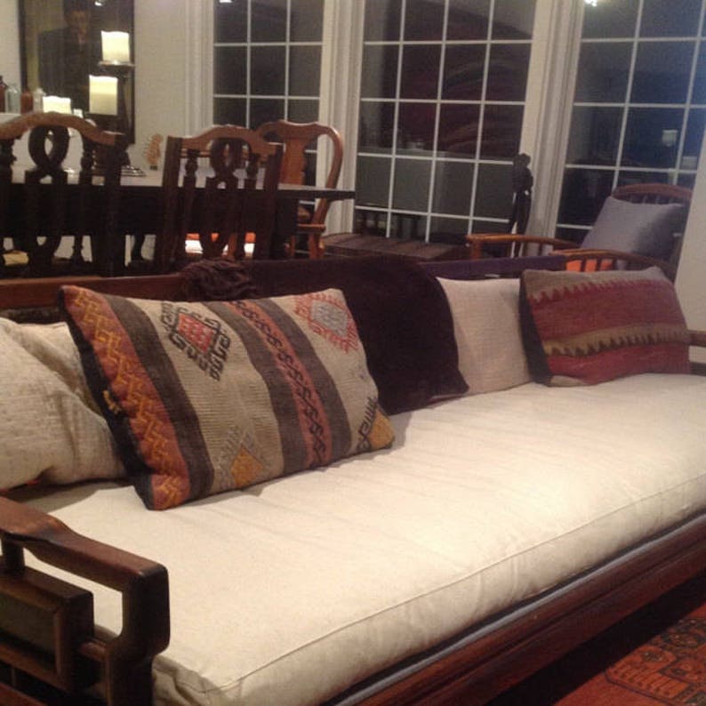 Wool Couch Cushion / Washable zipoff cover / All Natural Etsy