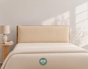 Wool Headboard Cushion – Custom Bed Wall Cushion with Removable Cover