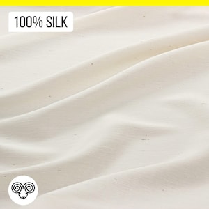 Natürliche Maulbeerseide Stoff / 100% Seide 42 Momme / Meterware / Breite 150 cm