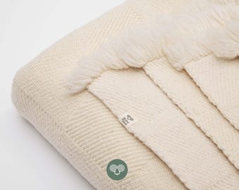Heavy Merino Wool Blanket / All-Natural Throw Blanket