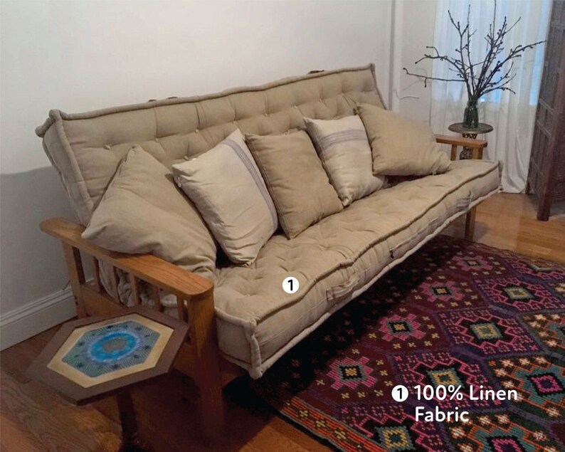 4 Tufted Wool Daybed Cushion / Made to Order From Etsy