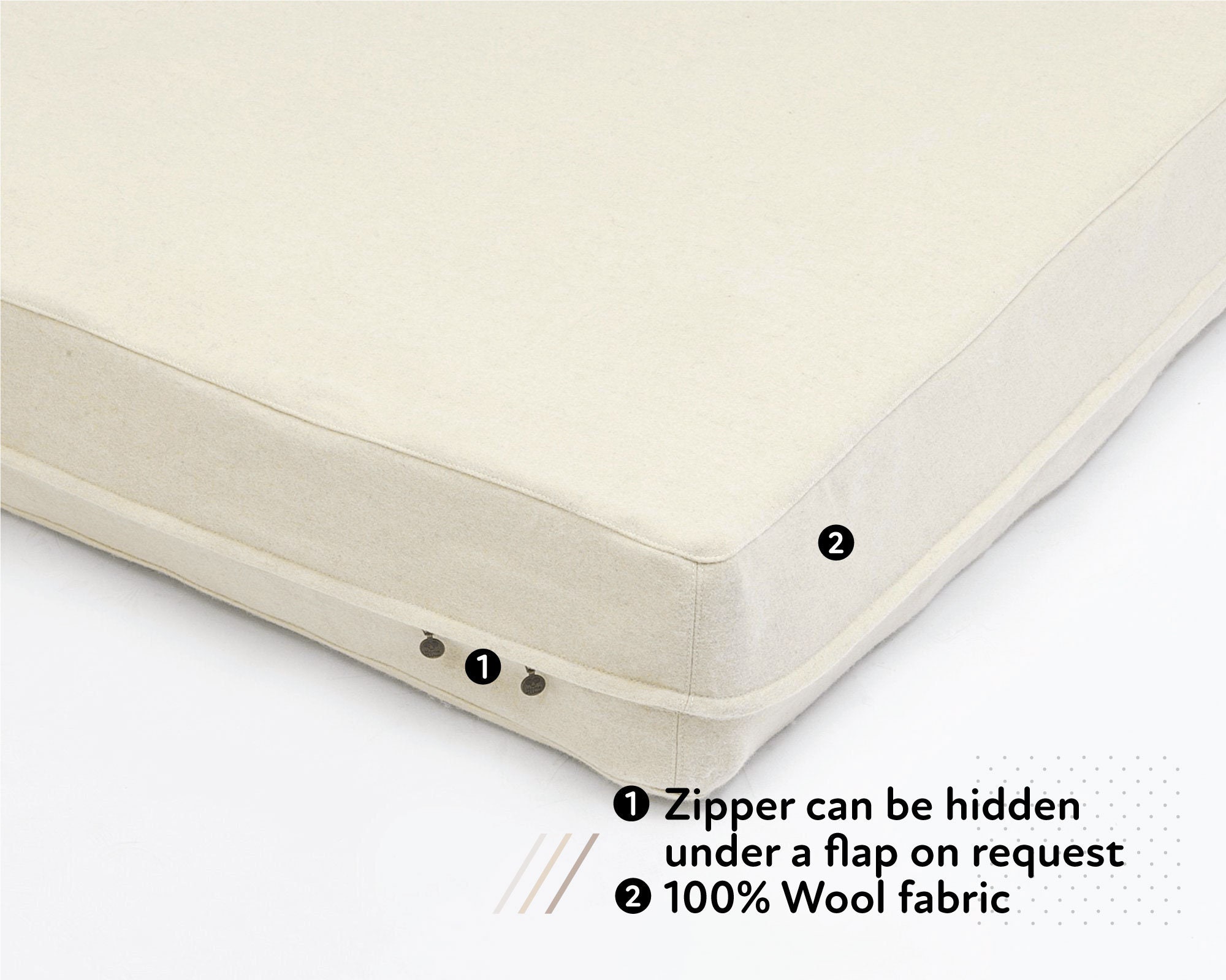 ZipOff Cover for Mattresses and Cushions / 3Side Zipper / Etsy 日本