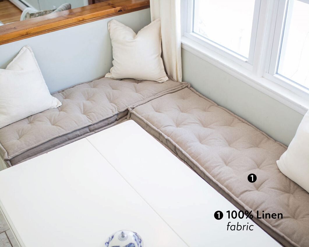 3 Tufted Wool Seat Cushion / Made to Order From Organic Etsy