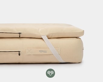 Wool Topper / Made to order from Organic and Oeko-Tex Fabrics & Wool / CUSTOM SIZE on request